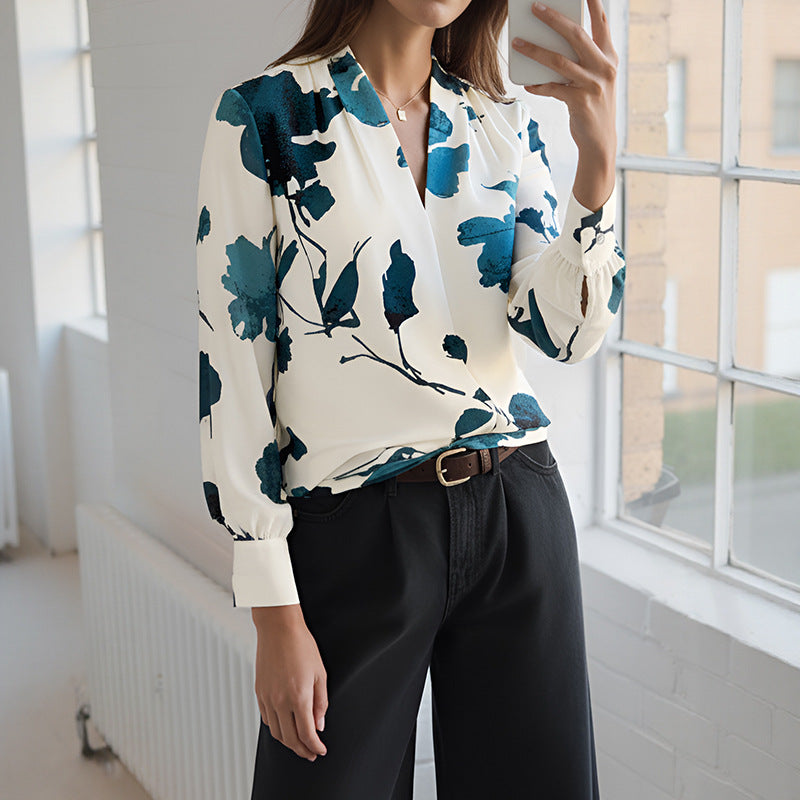 Spring Maria Floral Blouse Top