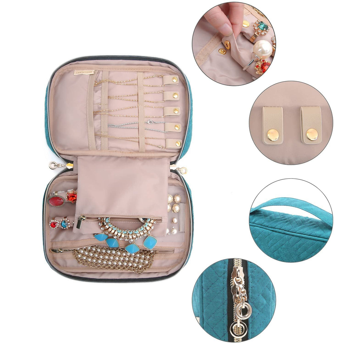 Amélie Travel Jewelry Organizer