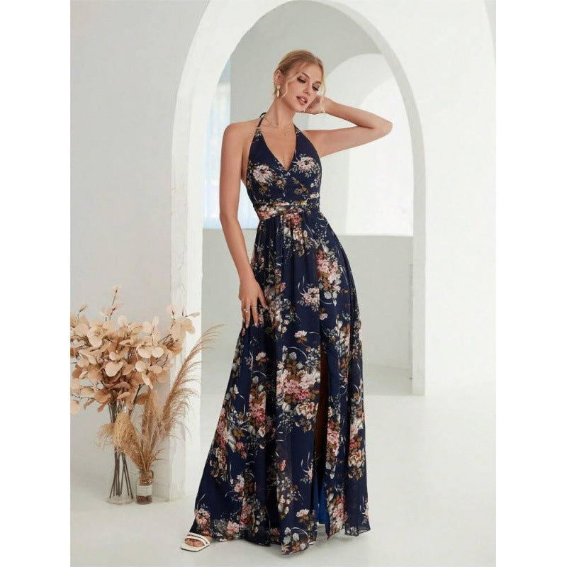 The Serena Halter Maxi Dress