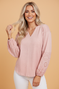 Ana Rosette Chic Blouse Top