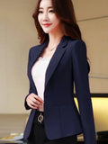 Women's Fit and Tailored Blazer Jacket for Spring and Autumn Office Lady OL Casual Business Suit for Women Trendy Style
