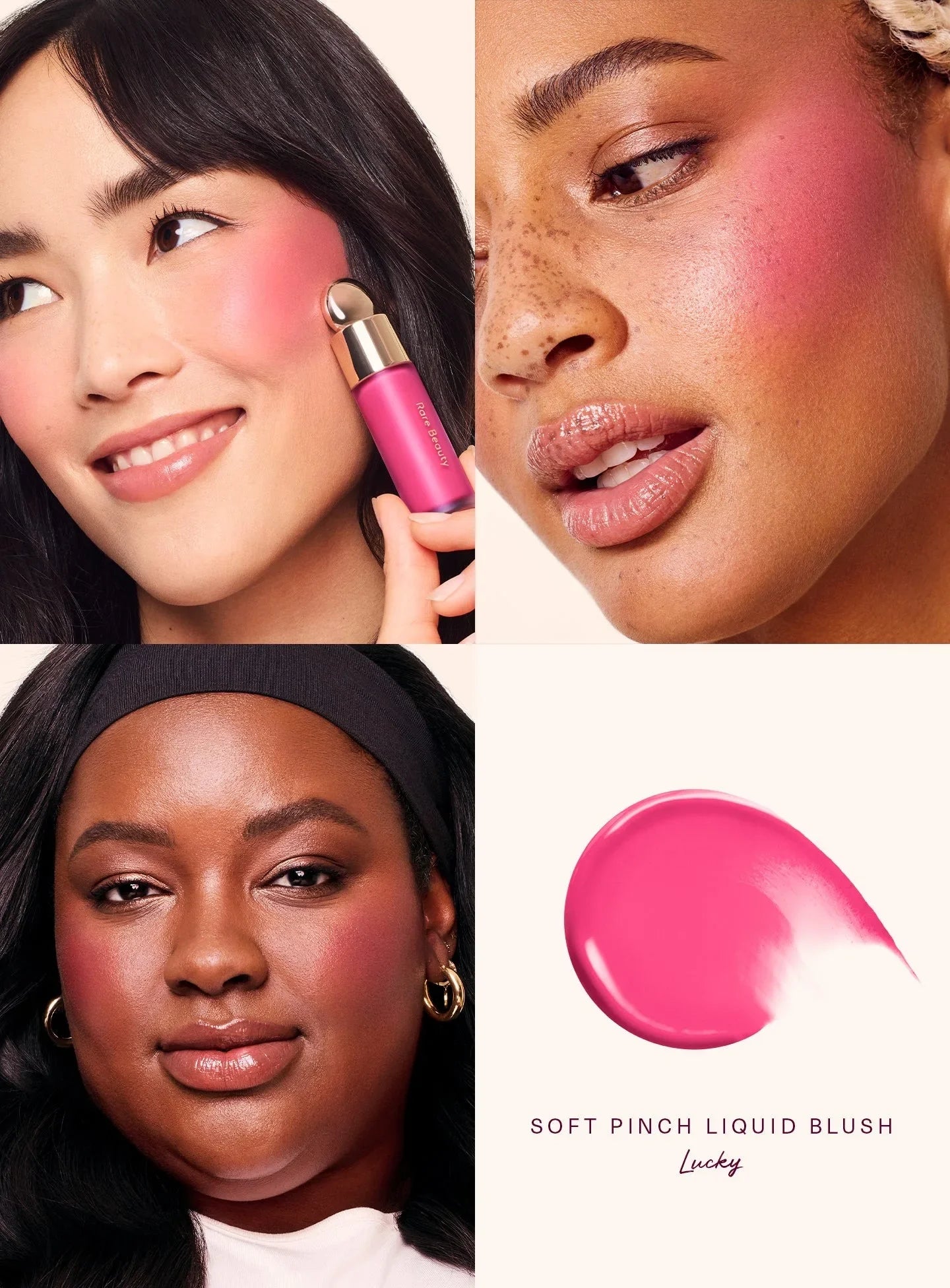 Rare Beauty Soft Pinch Tinted Lip Oil Stain Lip Gloss Delight Hope Happy Wonder Liquid Blush Makeup Cosmetics Face Eye Blusher