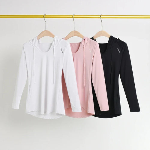 AirFlow Women's Hooded Yoga & Running Tee