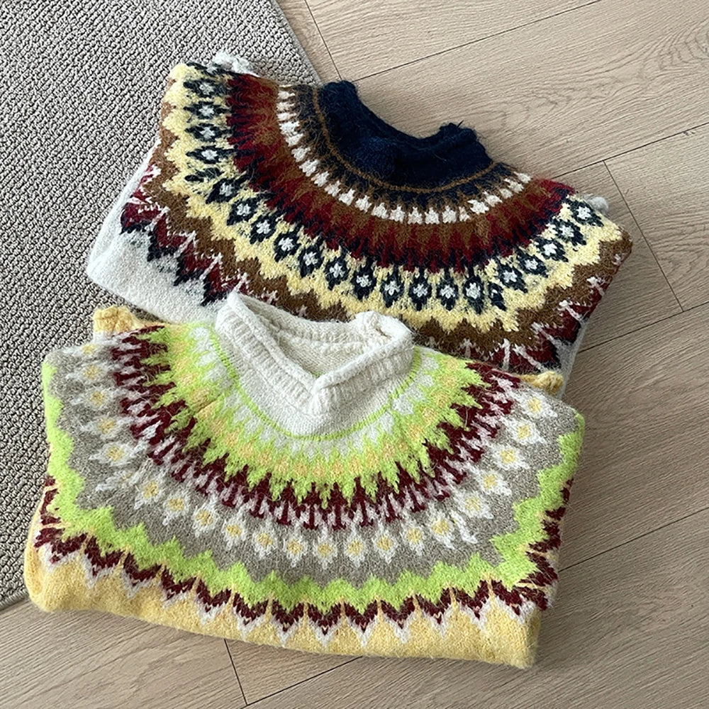 Jasmine Ann Vintage Pattern Sweater