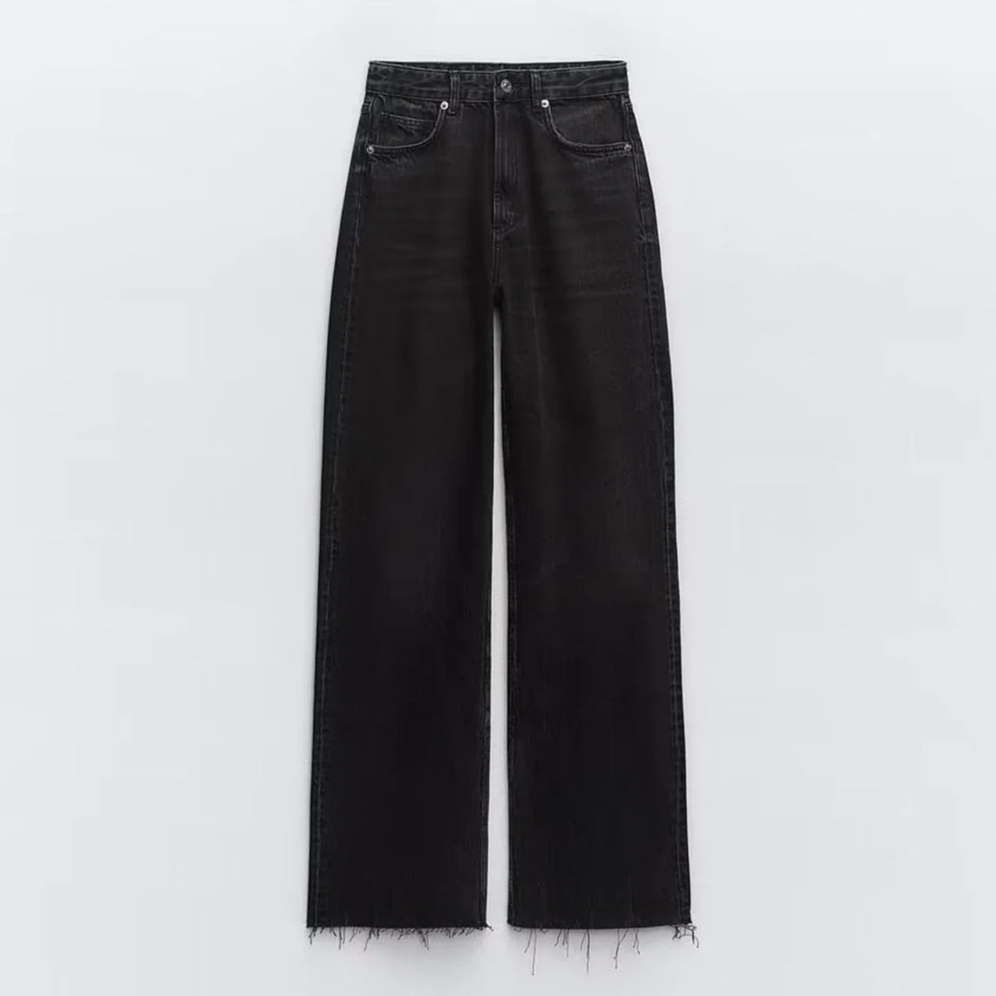 Hally Berry High Waist Wide Leg Denim Pants