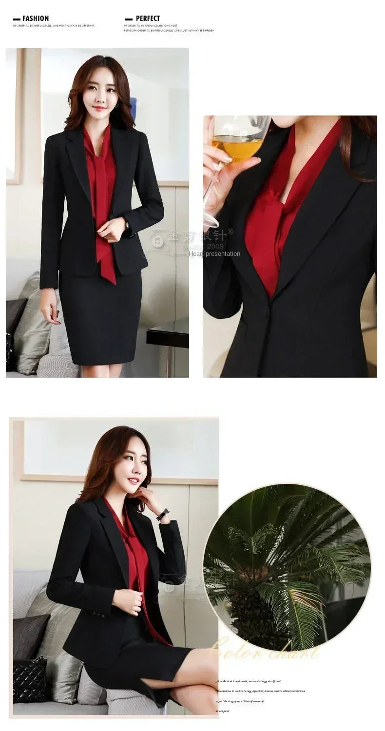 Women's Fit and Tailored Blazer Jacket for Spring and Autumn Office Lady OL Casual Business Suit for Women Trendy Style