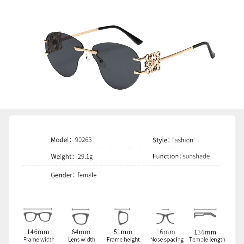 The Mykonos Frameless Sunglasses