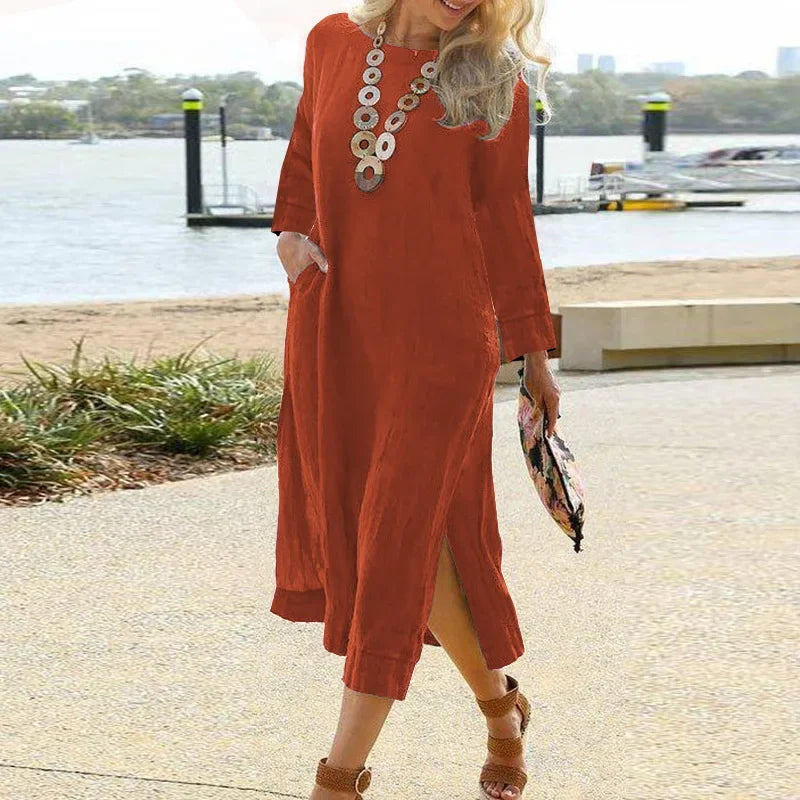The Everyday Linen Midi Dress