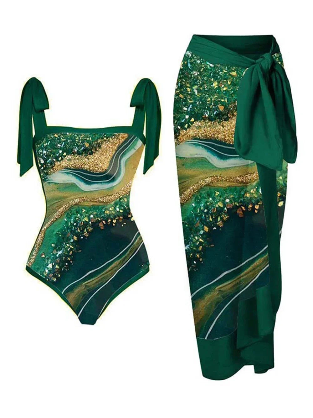 Tulum Brazilian Swimsuit Set- The Summer Glow Collection