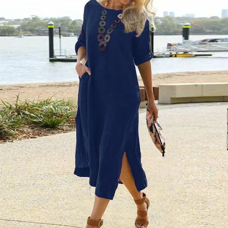 The Everyday Linen Midi Dress