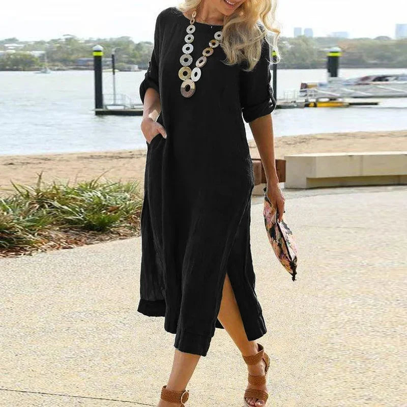 The Everyday Linen Midi Dress