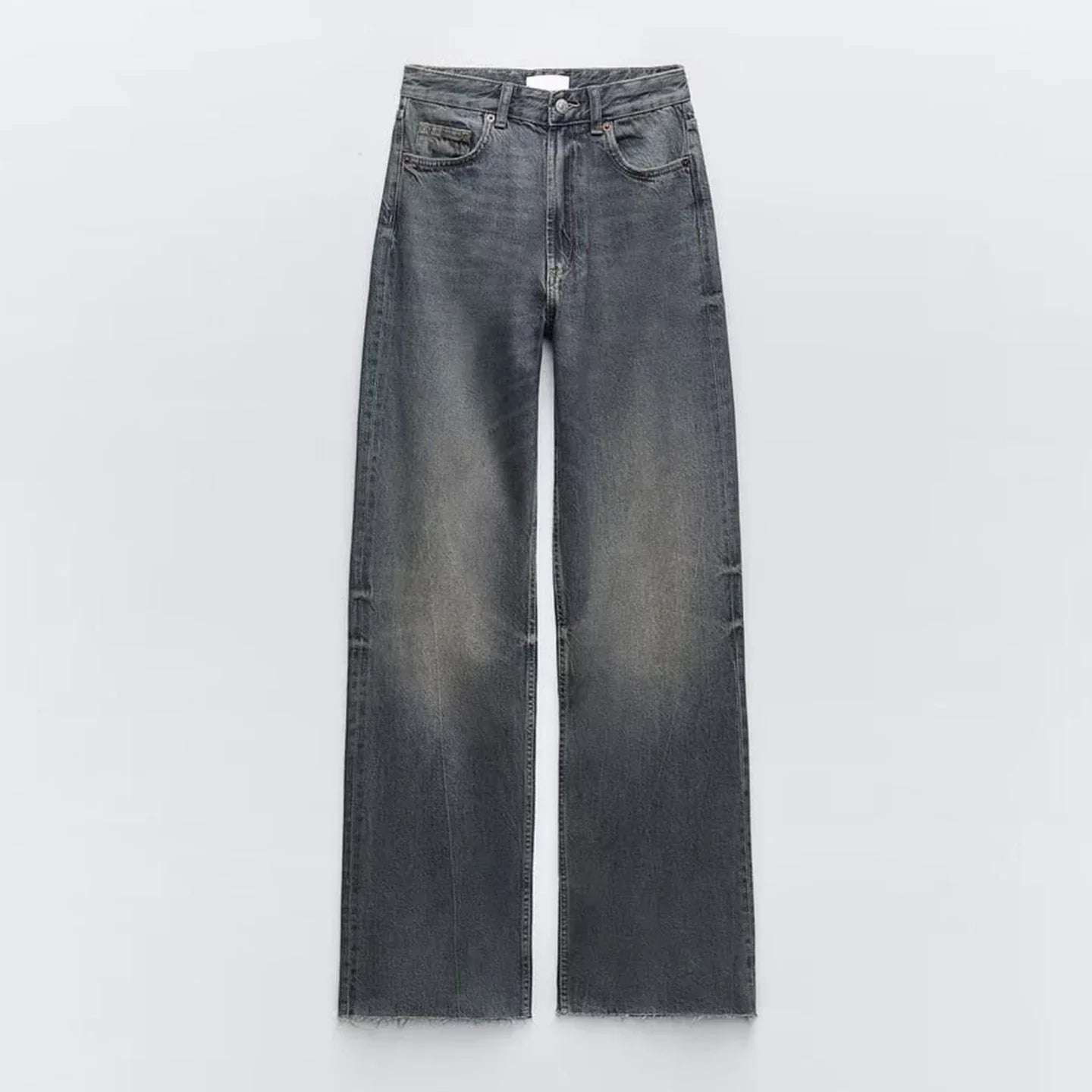 Hally Berry High Waist Wide Leg Denim Pants