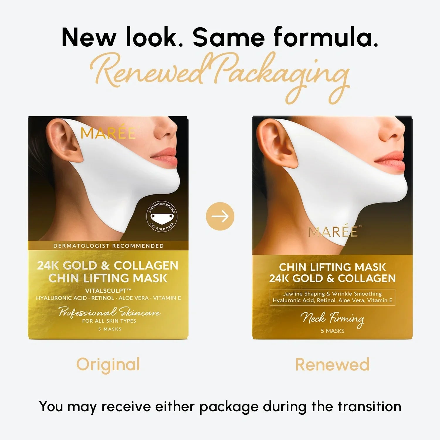24K Gold V-Line Lifting Mask