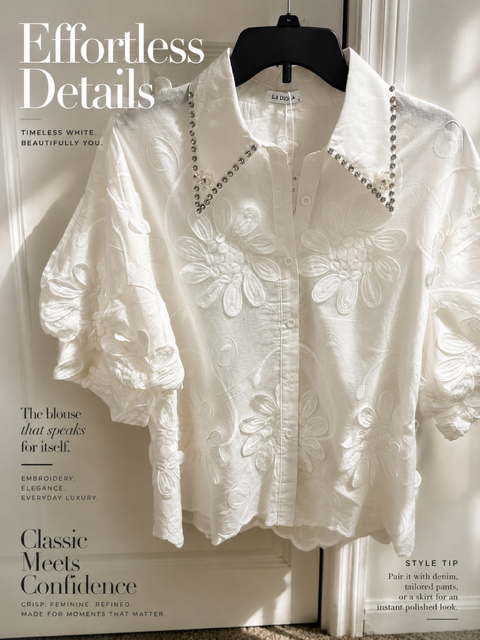 Classic White Blouse – Effortless Chic Button-Up Top