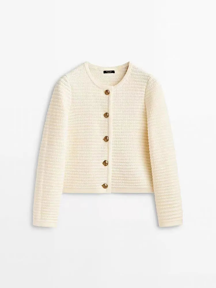 The Luciana Button-Knit Cardigan