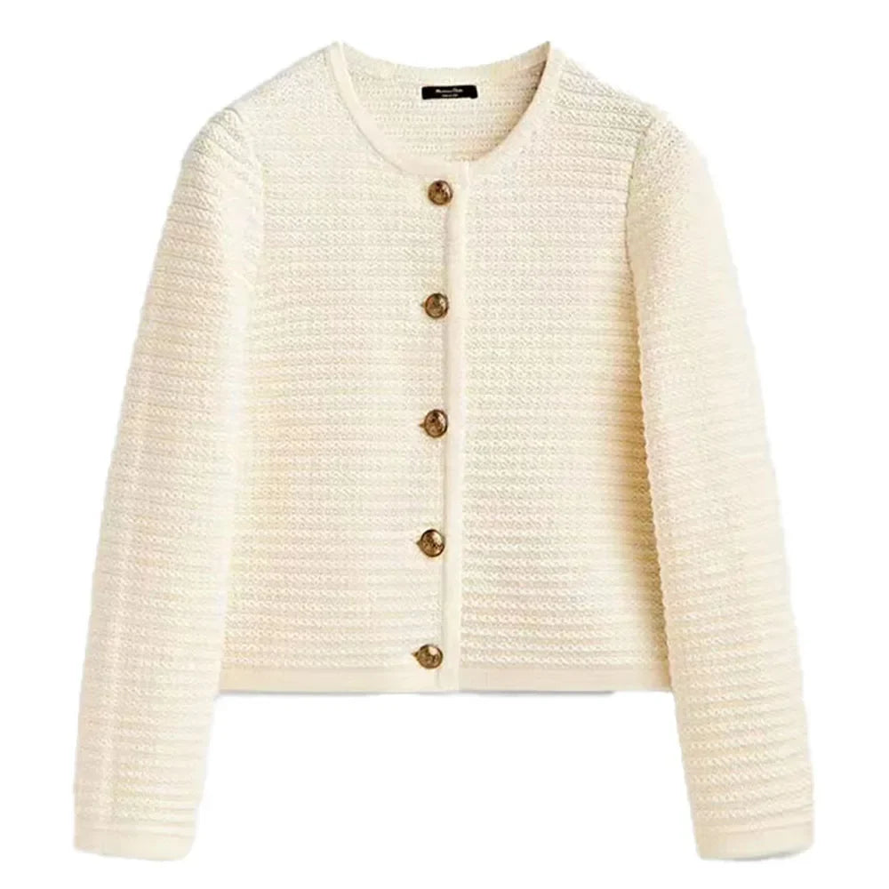The Luciana Button-Knit Cardigan