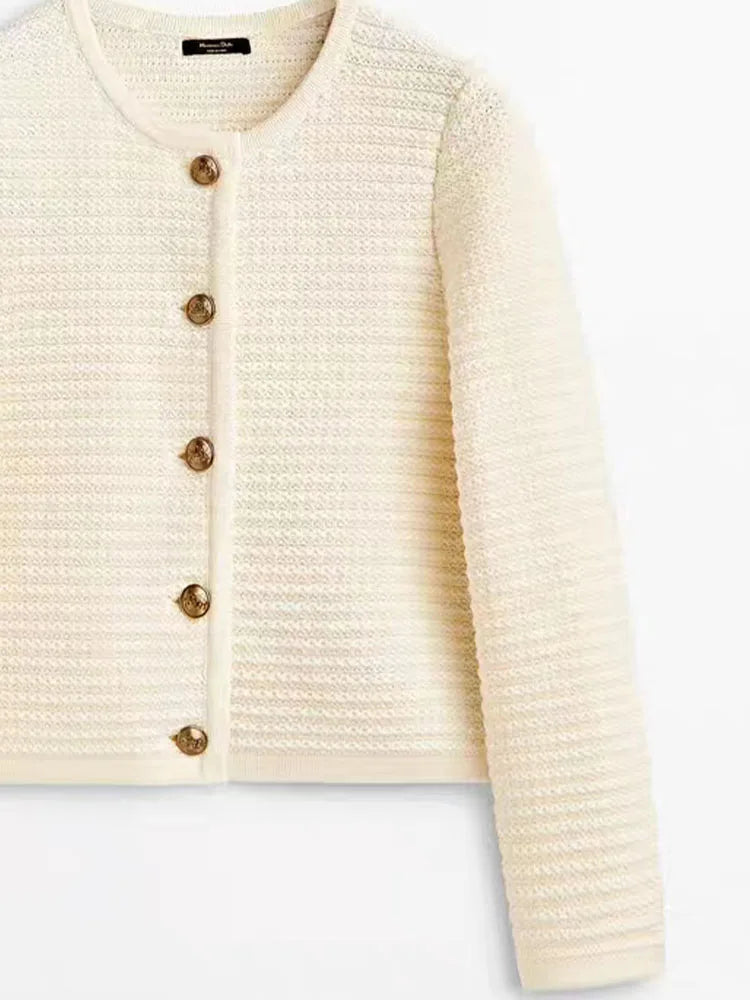 The Luciana Button-Knit Cardigan