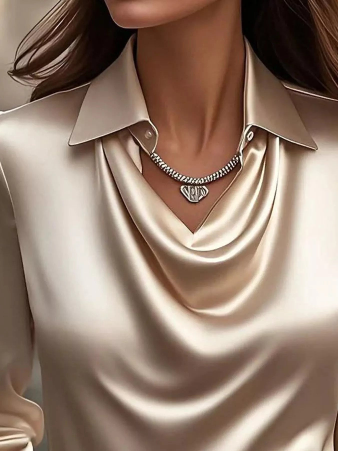 Porcelain Petal Blouse Top