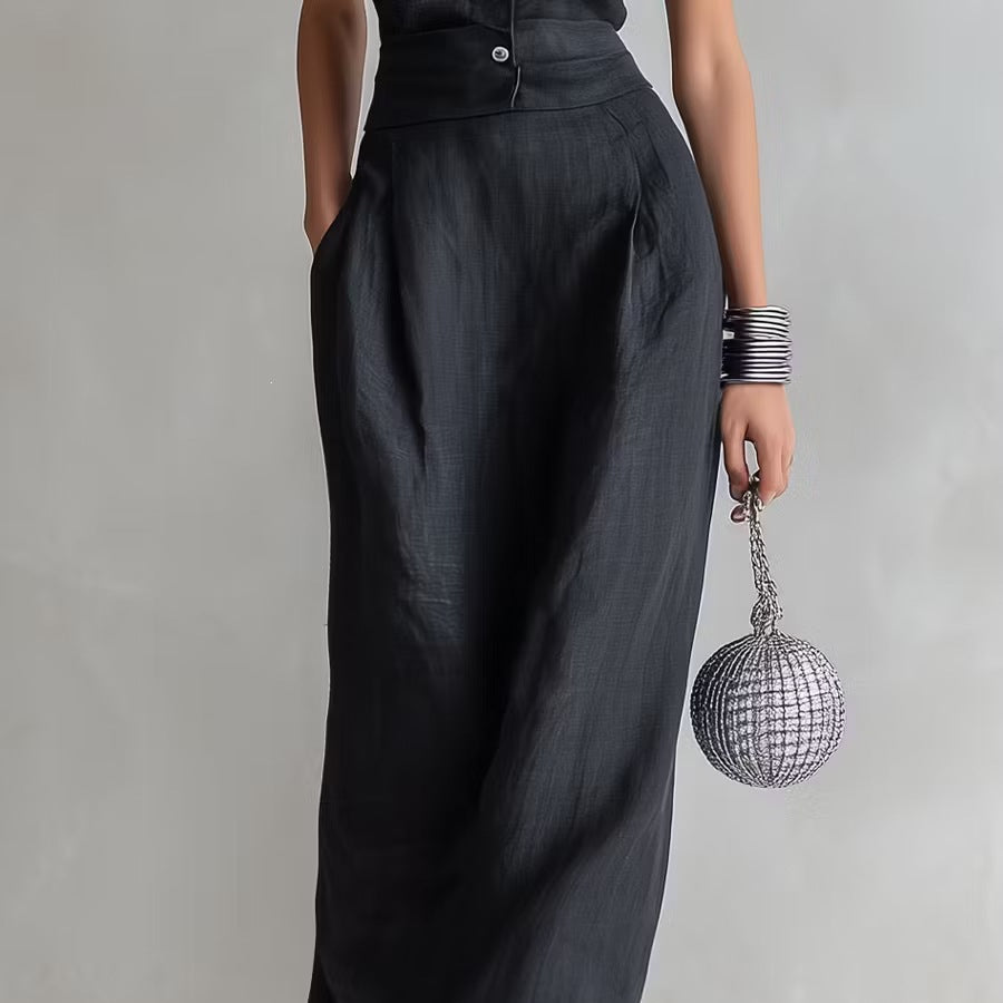 The Carmen Maria Vest & Wide-Leg Set