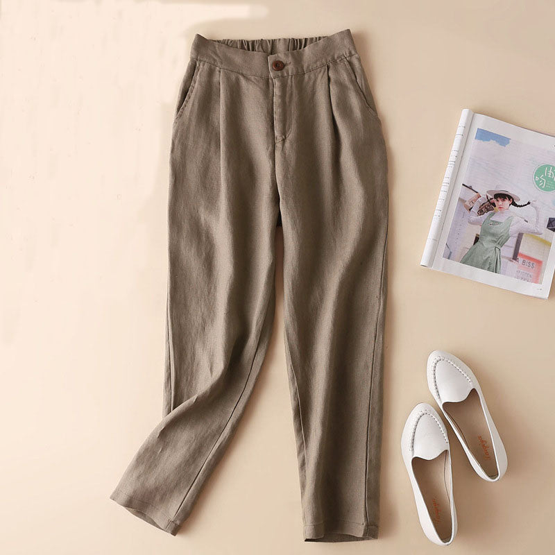 The Autumn Ease Linen Pant