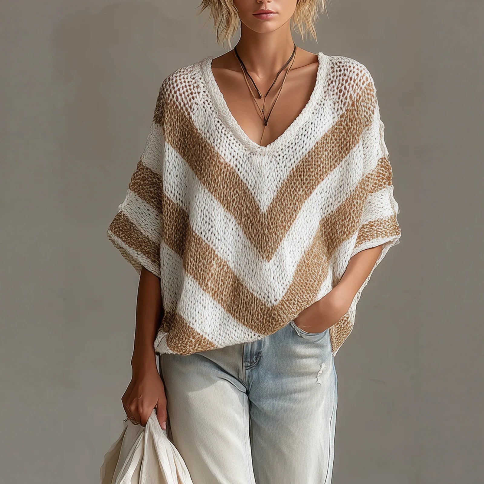 Annastia Knit Sweater Top- The Inspire Girl Collection