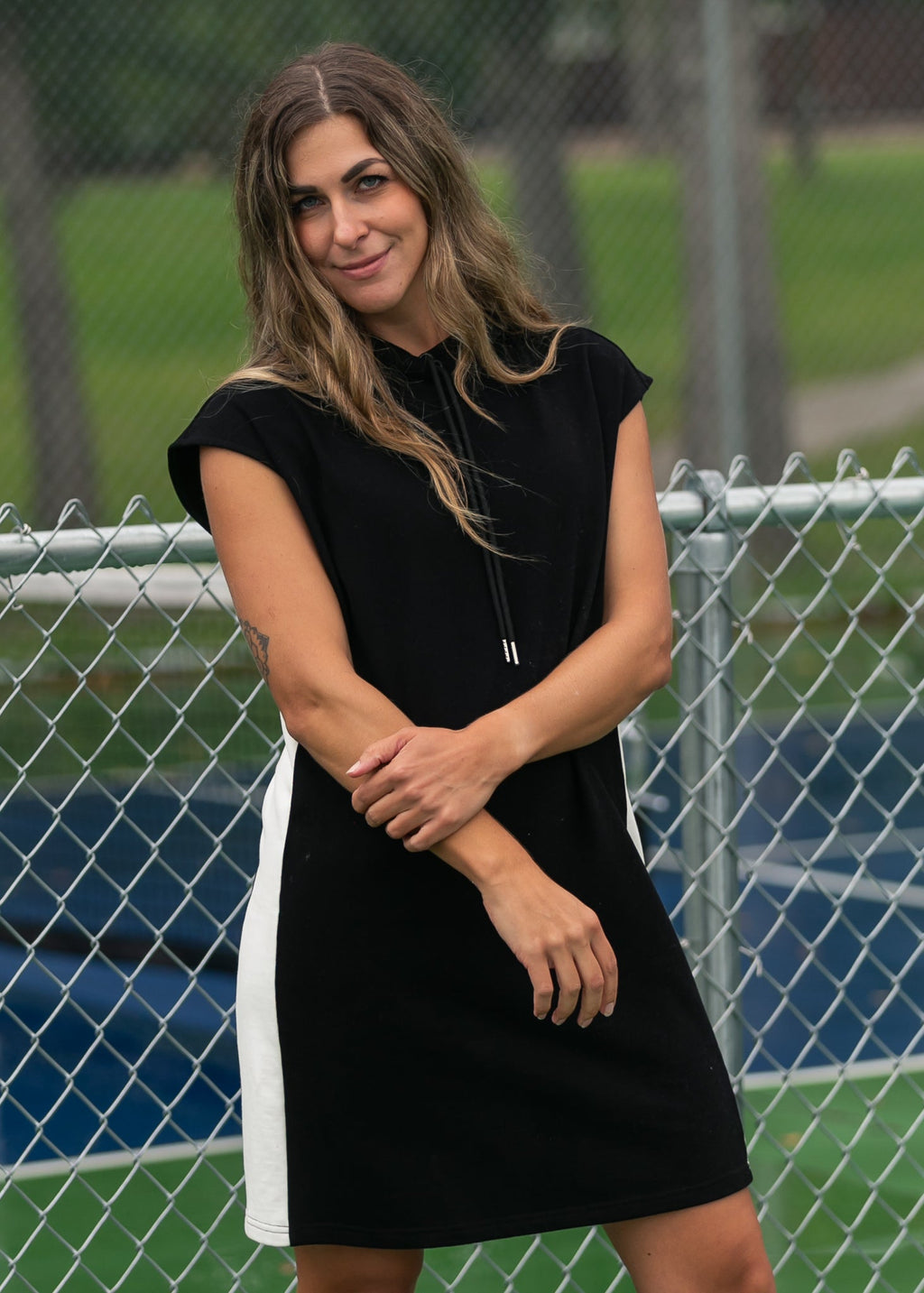Asher Rose Hooded Dress