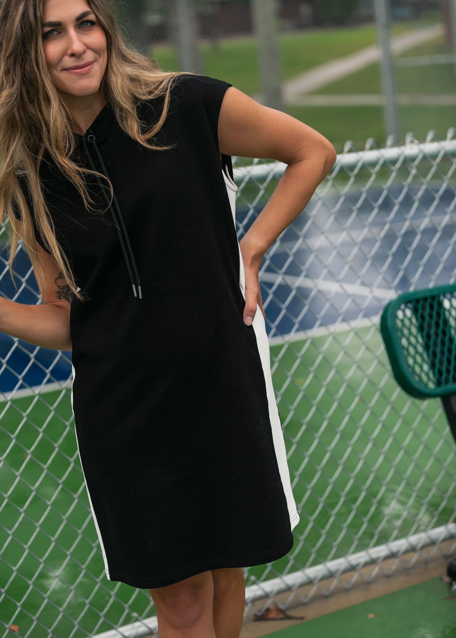Asher Rose Hooded Dress