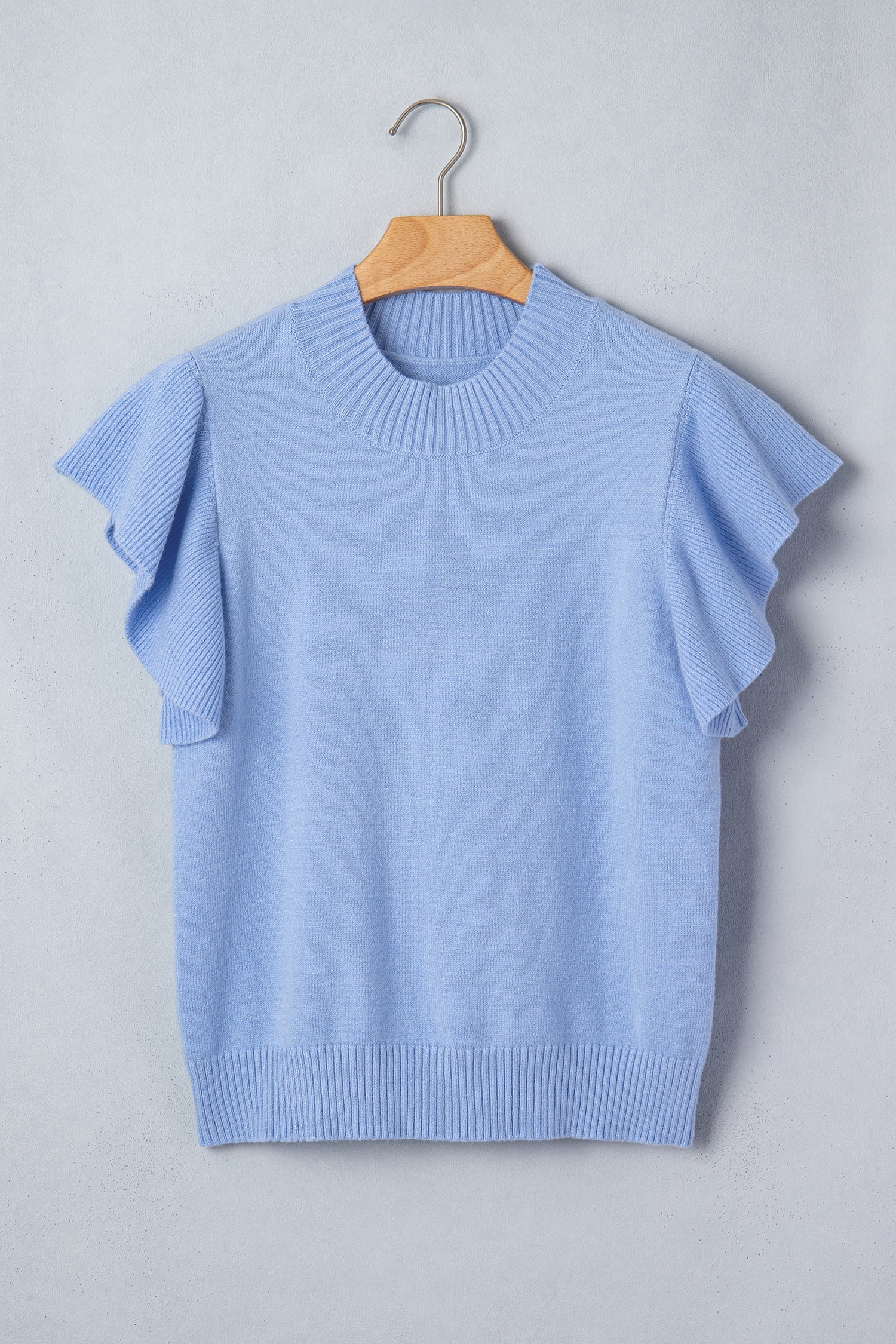 Sunshine Chic Ruffle Sweater- The Soft Chic Collection