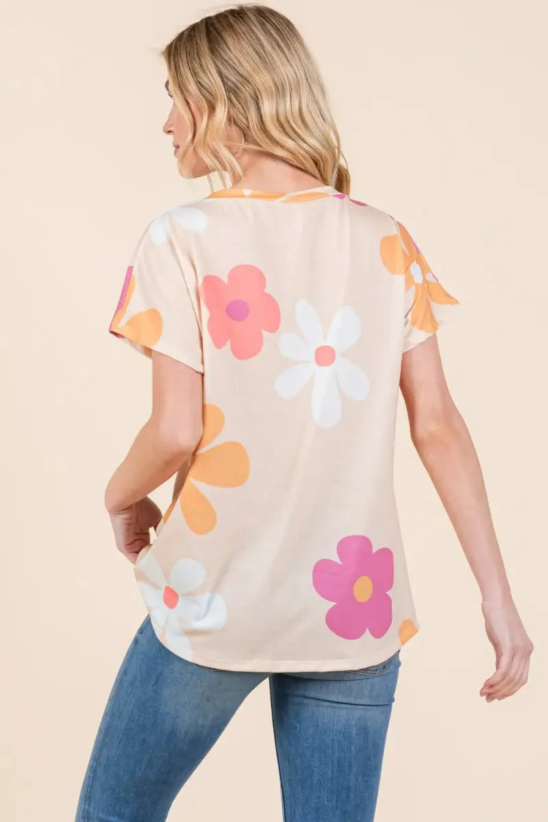 The Floral Lila Chic Top- The Soft Girl Collection