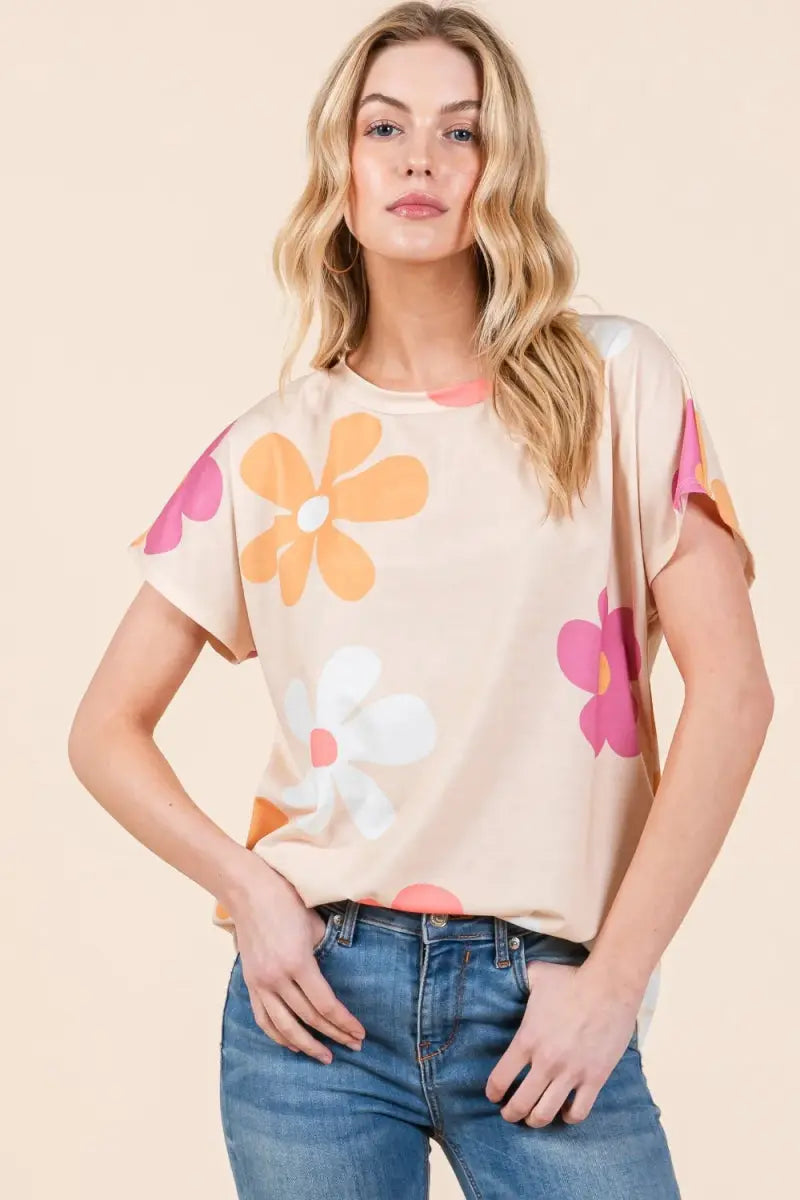 The Floral Lila Chic Top- The Soft Girl Collection