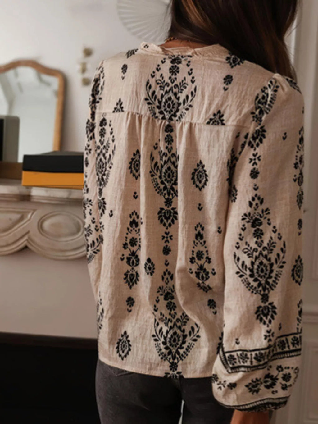 Elegant Grace Blouse Top
