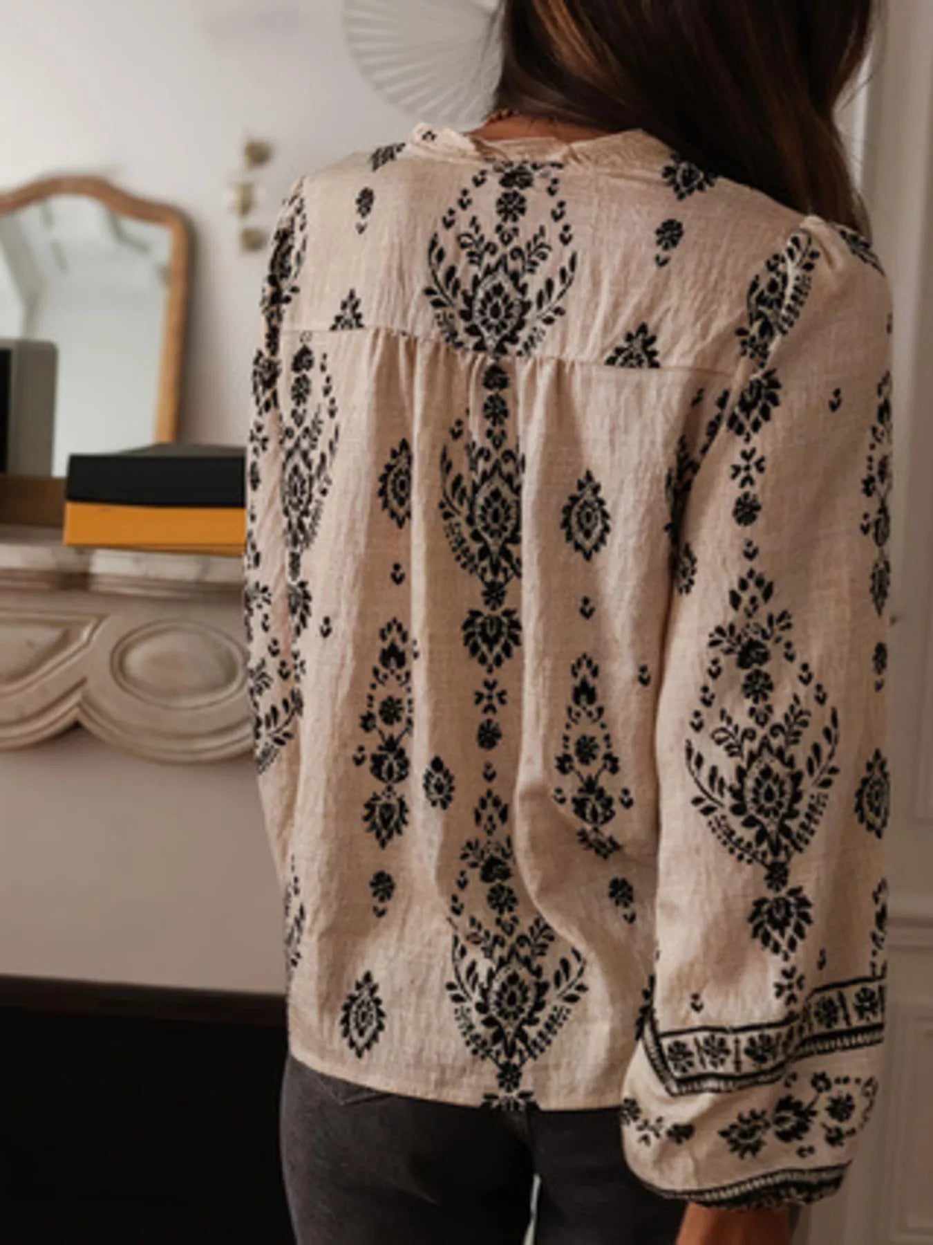 Elegant Grace Blouse Top