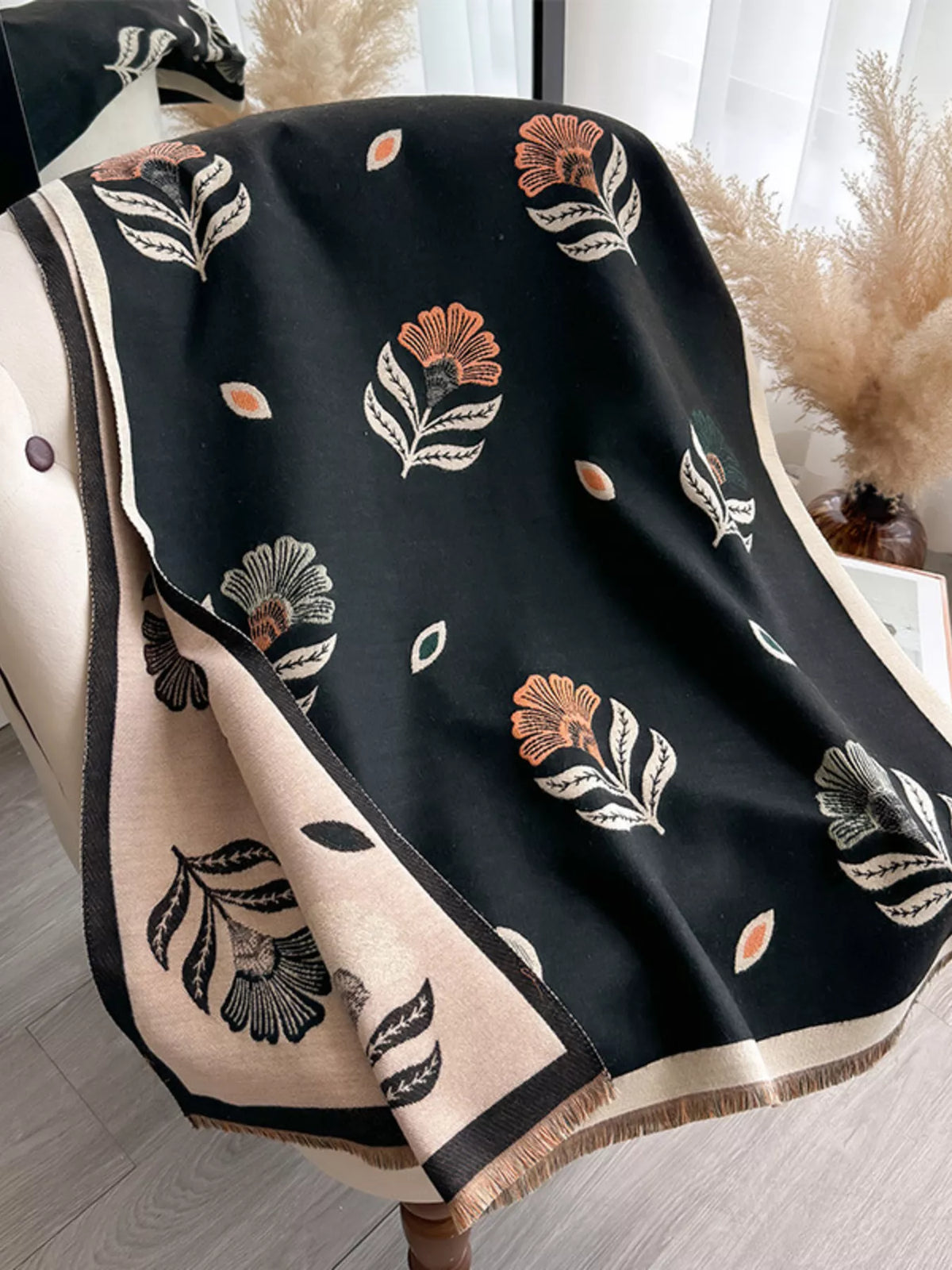 The Verona Printed Satin Scarf