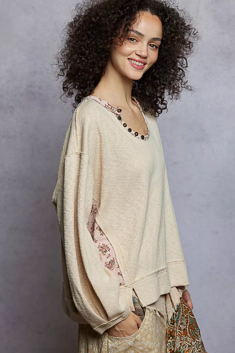 Calm Waves Oversize Top- The Calm Chic Collection