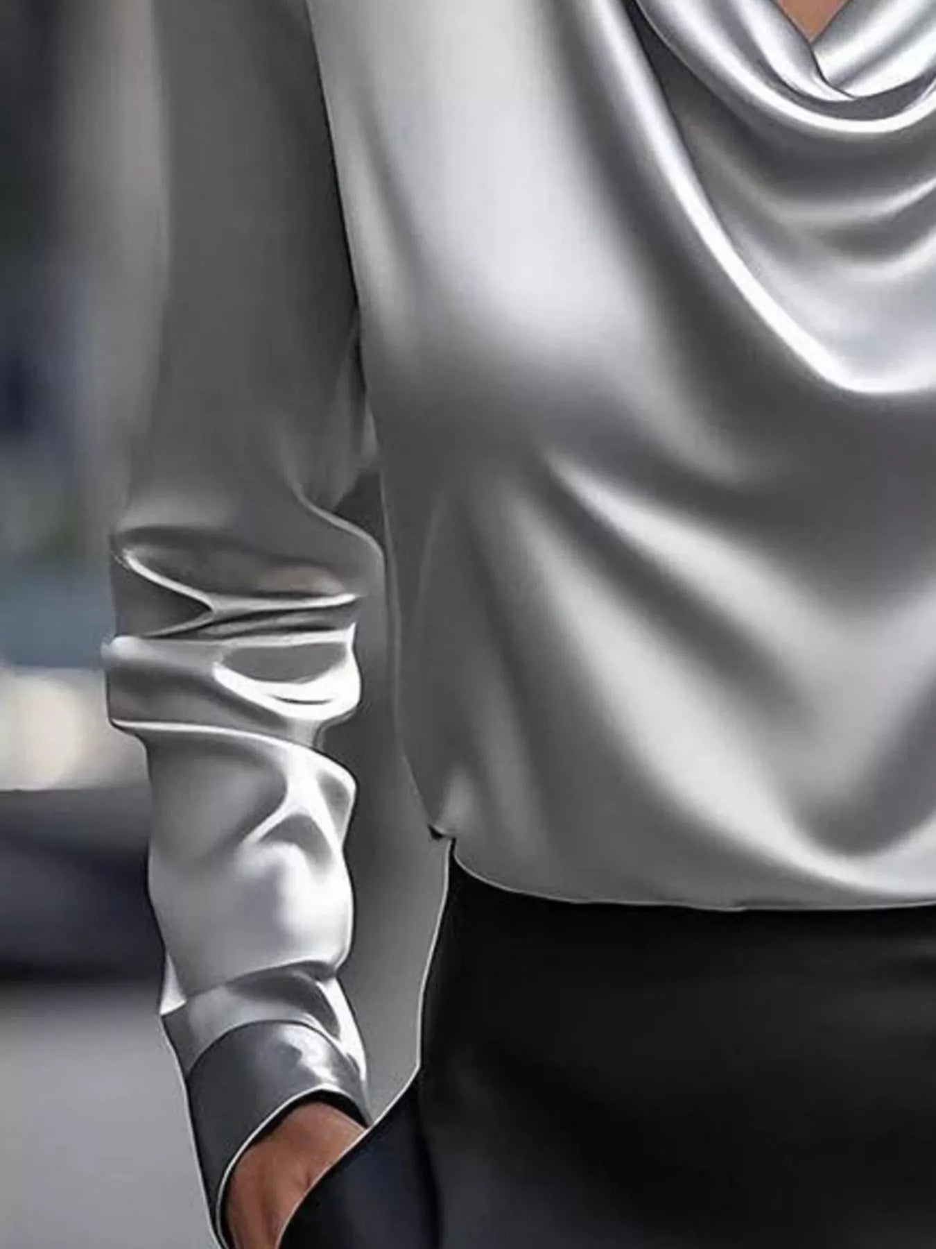 Porcelain Petal Blouse Top