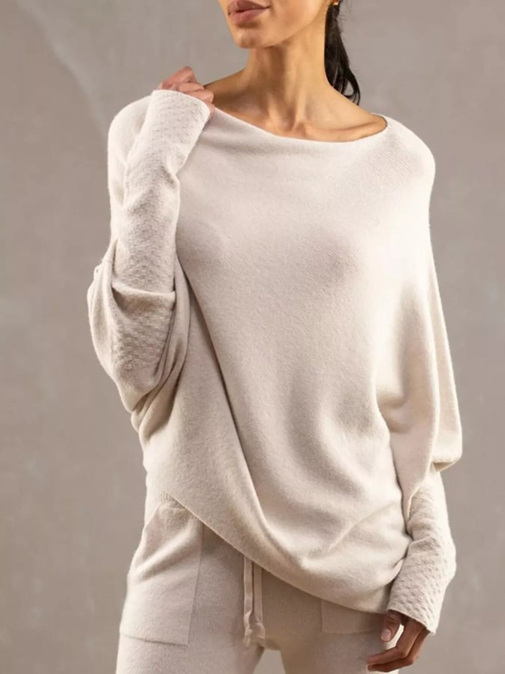 The Elisa Ann Boat-Neck Oversized Sweater
