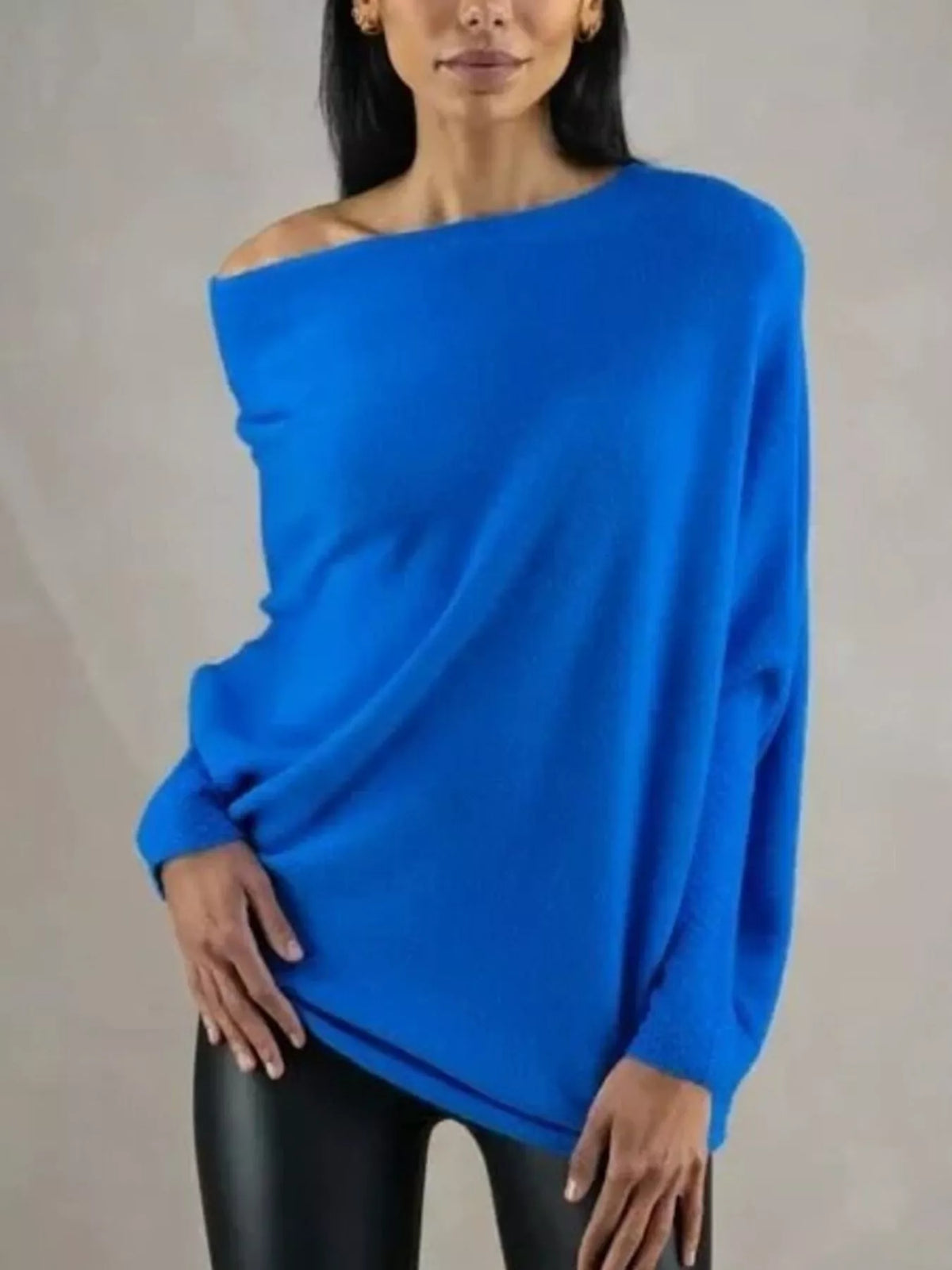 The Elisa Ann Boat-Neck Oversized Sweater