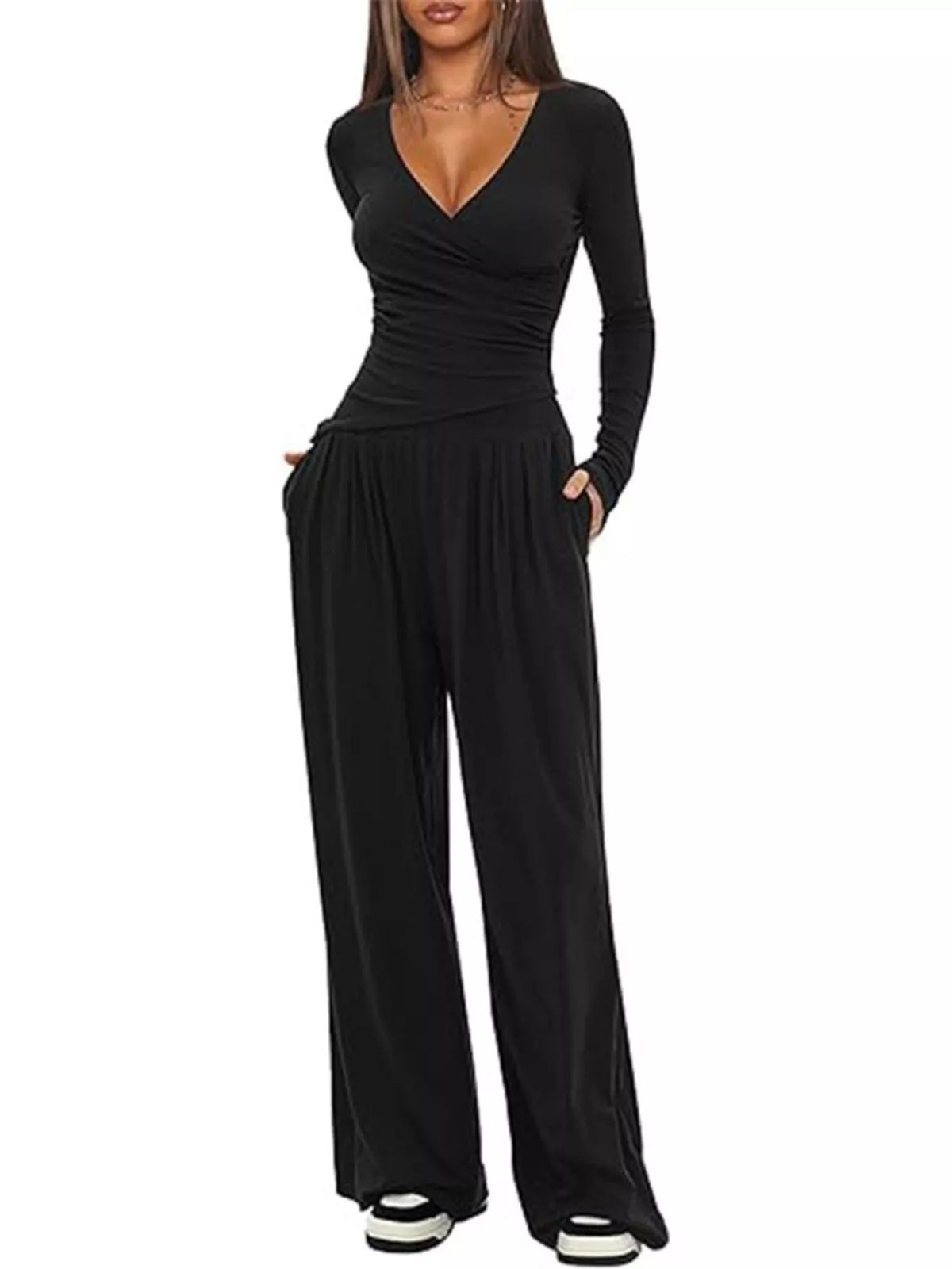The Amara Lee Wide-Leg Lounge Set