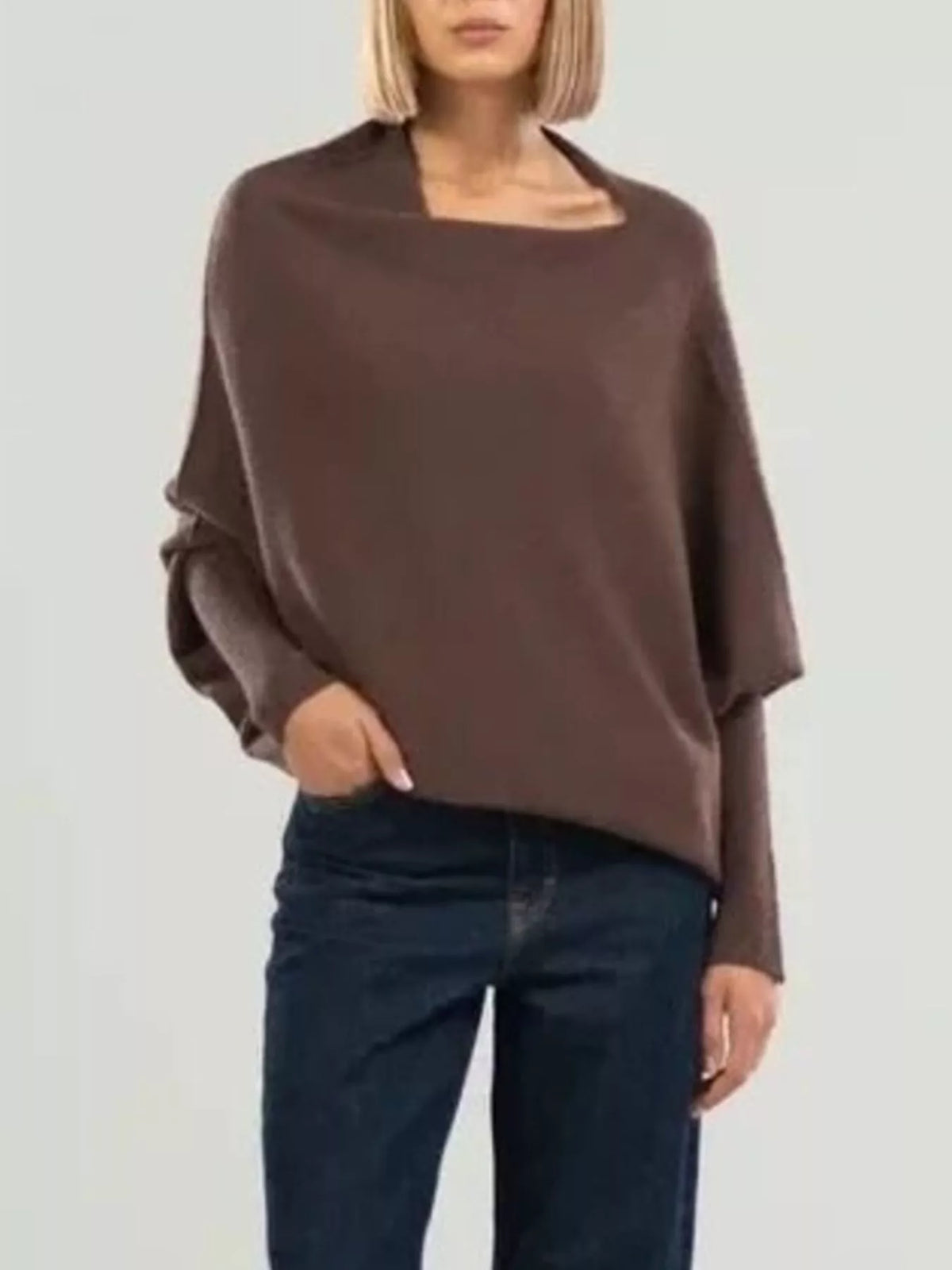 The Elisa Ann Boat-Neck Oversized Sweater