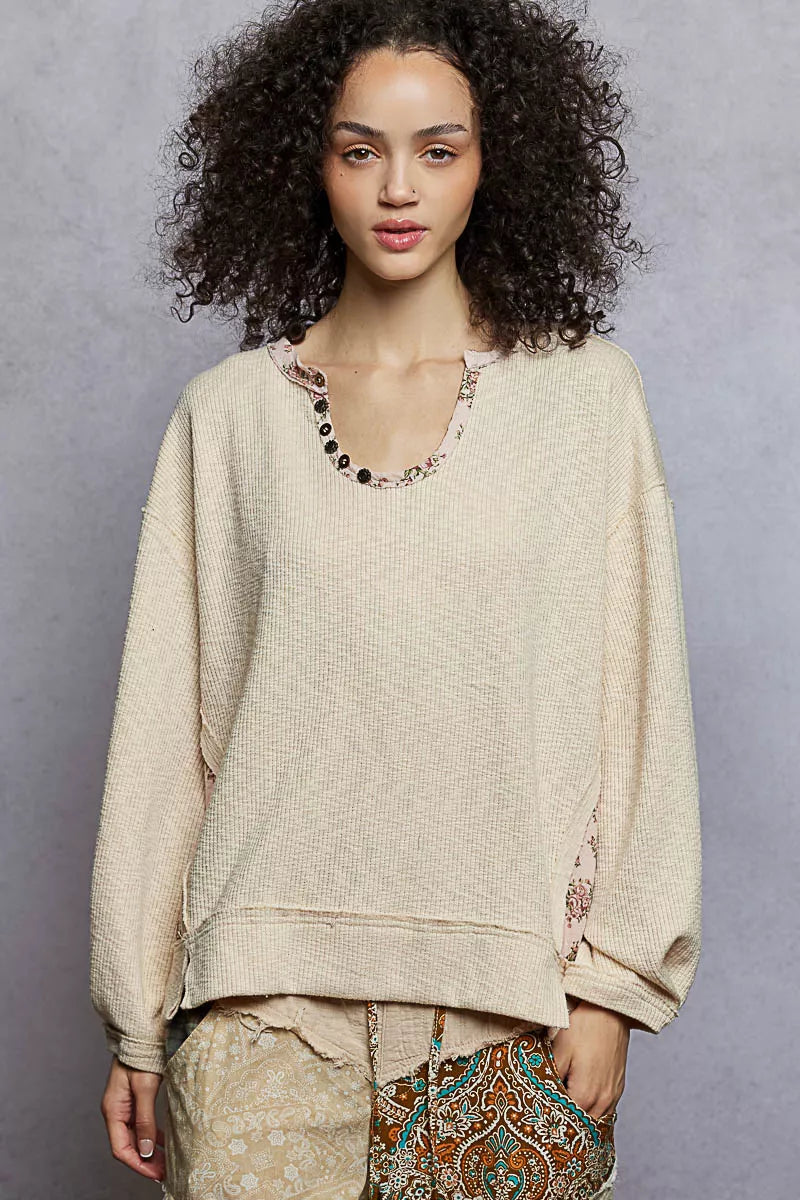 Calm Waves Oversize Top- The Calm Chic Collection