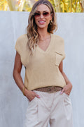 Apricot Rose Chic Sleeve Sweater Top