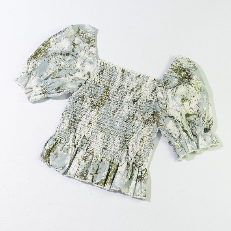 French Mamita Chic Blouse Top