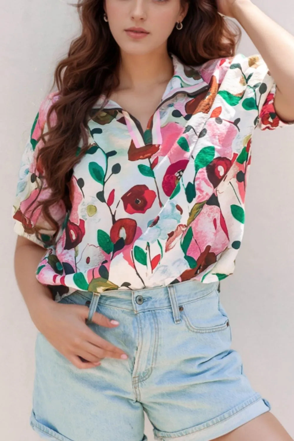 Sophia Flutter Sleeve Blouse Top