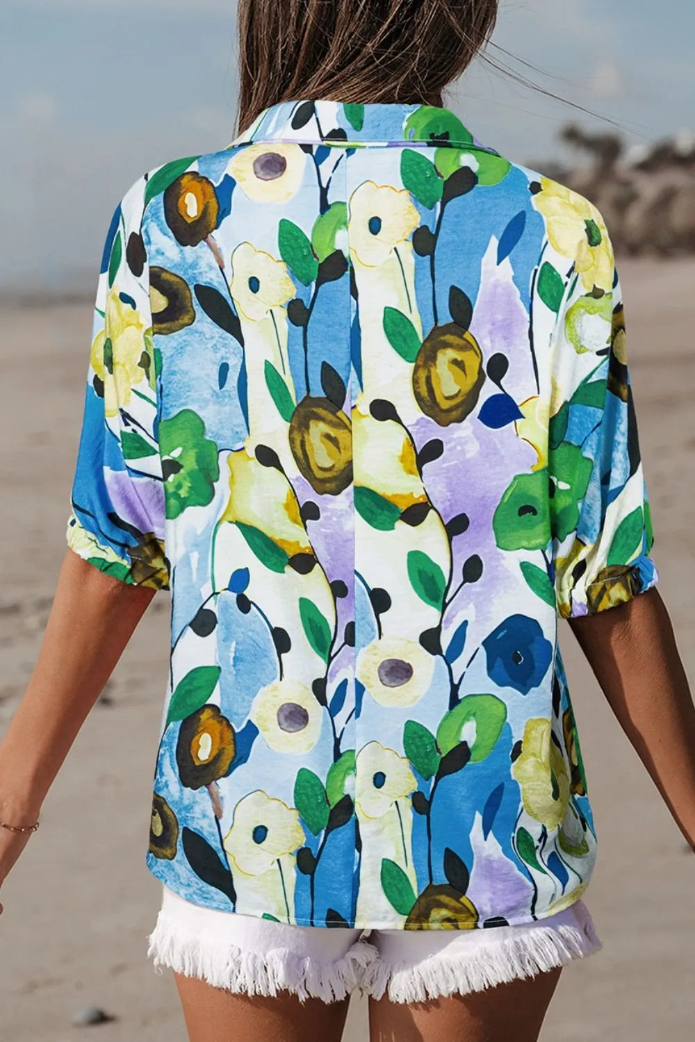 Sophia Flutter Sleeve Blouse Top