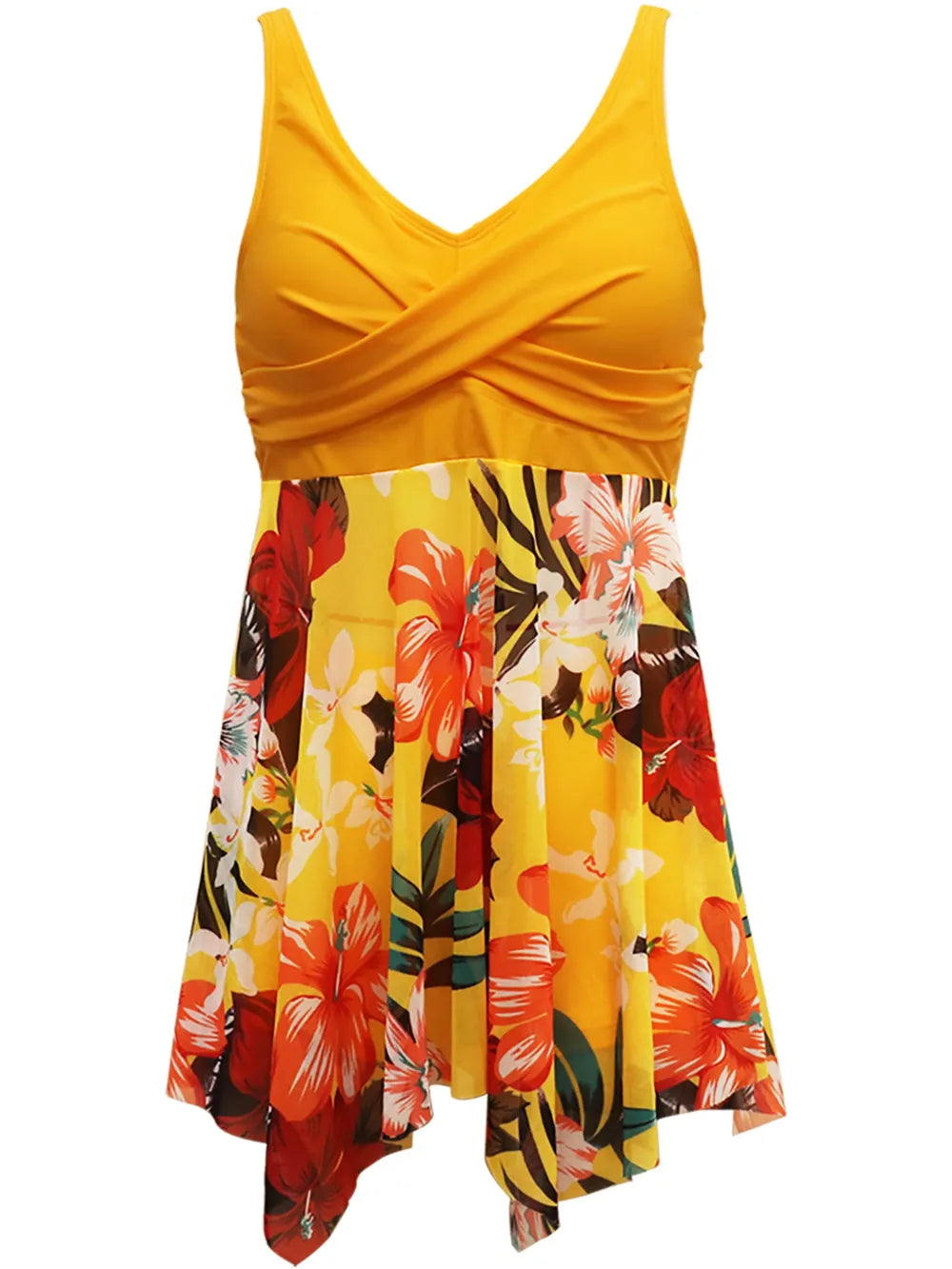 Golden Glow Two-Piece Beach Swim Set