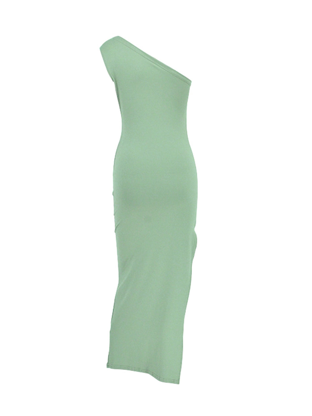 One-Shoulder Rosé Bloom Dress