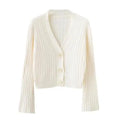 The Autumn Charm Ribbed Knit Cardigan