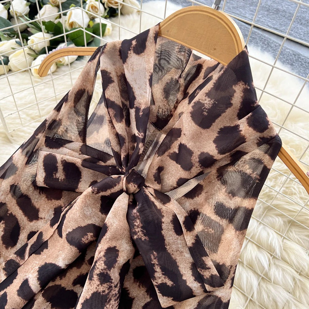Vintage Leopard Chica Dress