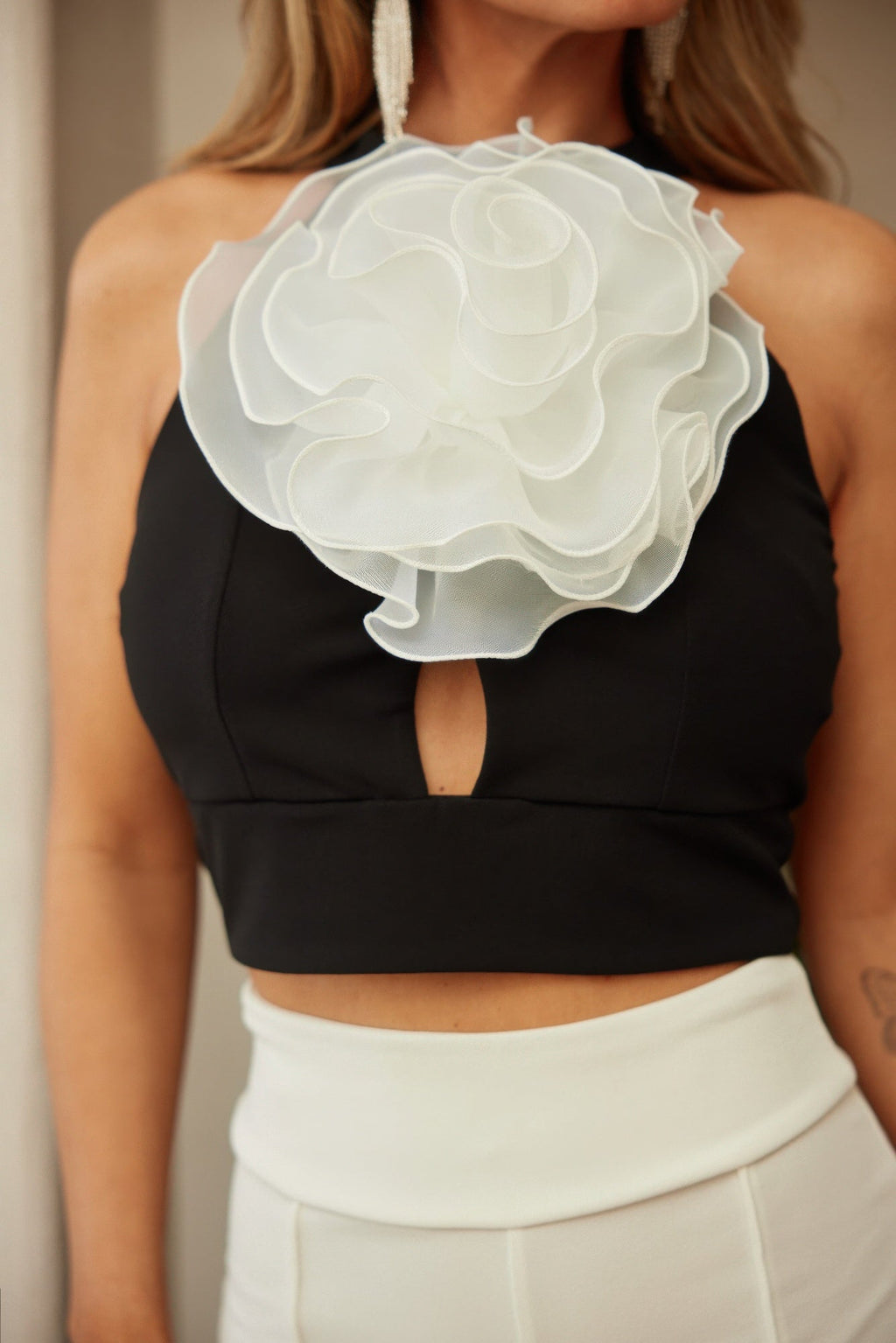 Flower Marie Crop Top