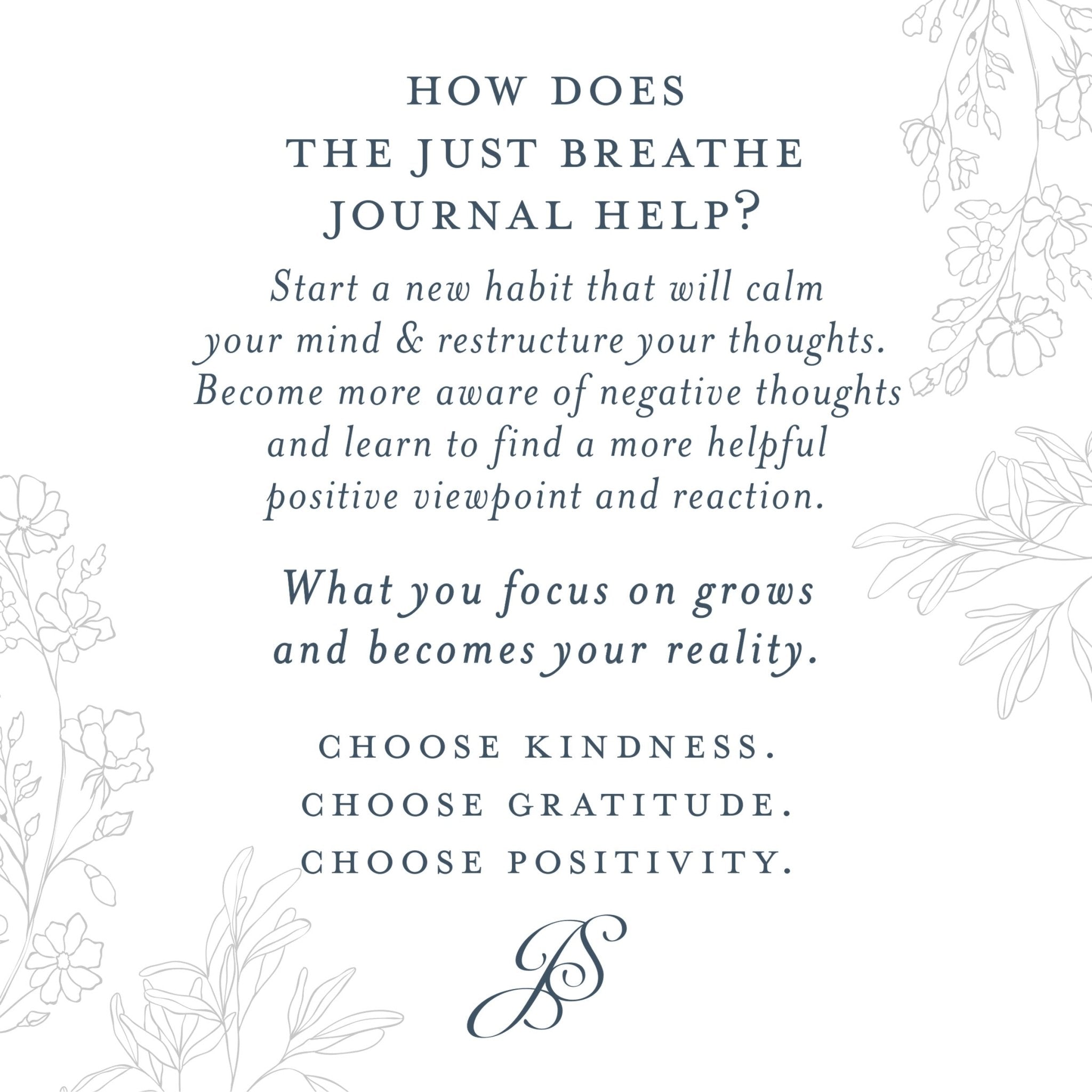 Just Breathe // Anxiety Journal